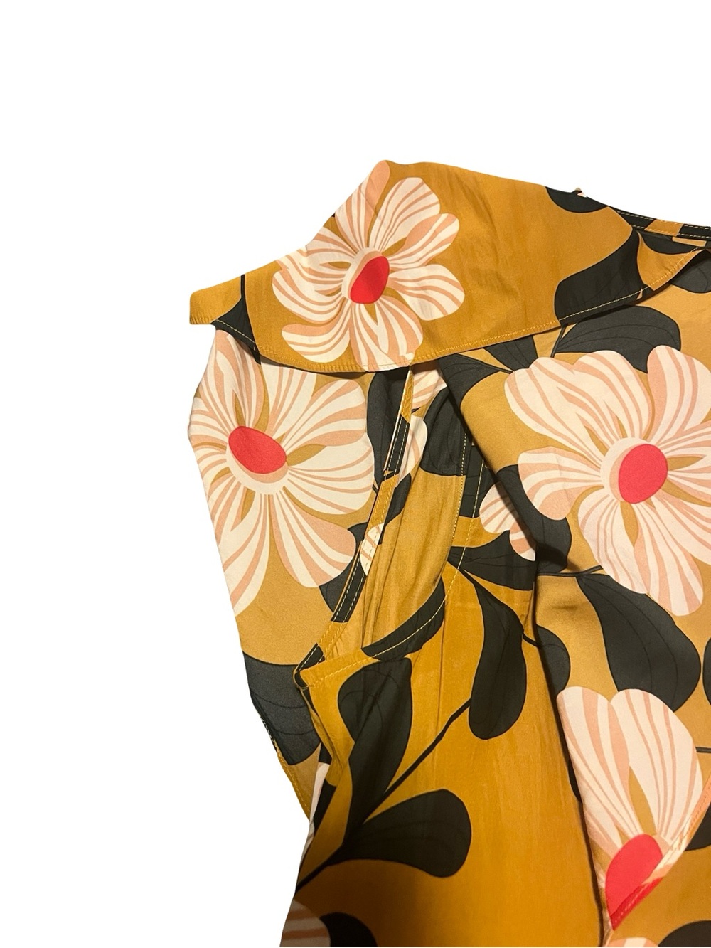 Eva Franco Anthropology Ikebana Flowered Top Size 12 - Picture 5 of 6
